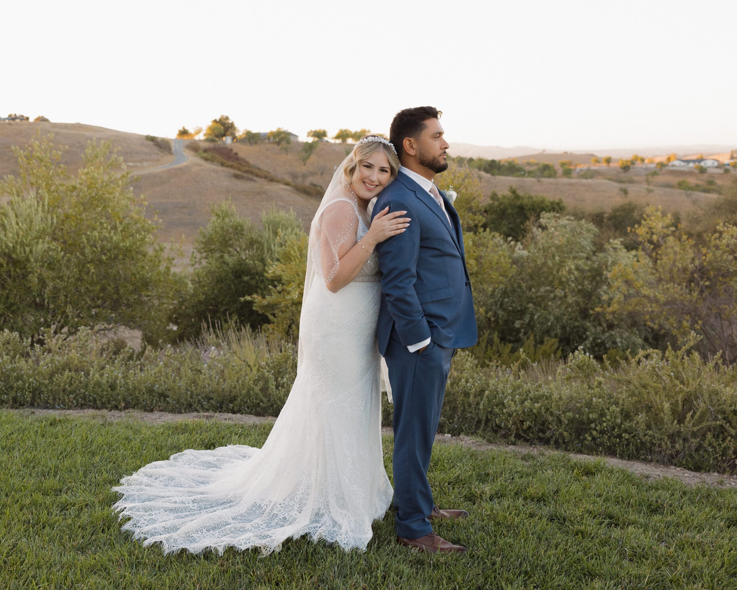 Bride and groom portraits at Villa De Lucca